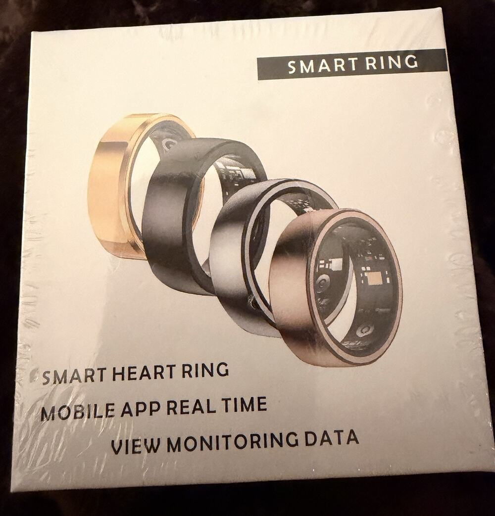 Smart Heart Ring Activity Tracker Bluetooth SpO2 Heart Rate iOS/Android